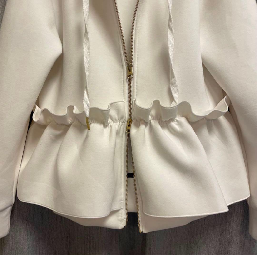 【myclozette】マイクローゼット ボンディングフリルパーカー2点Fサイズ