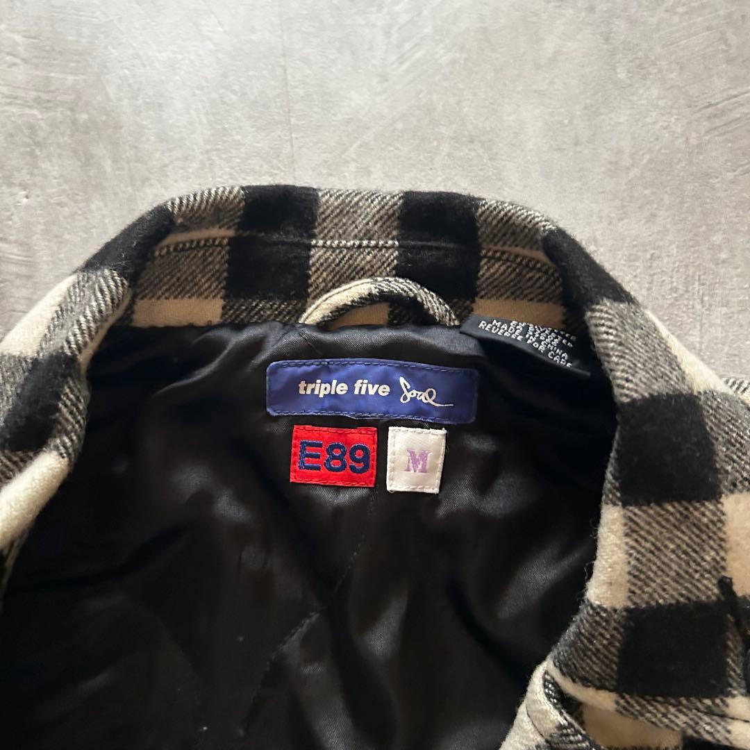 ジャケット・アウター grunge check Napoleon jacket black white