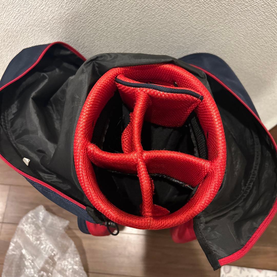 ARNOLD PALMER キャディバッグ ネイビー/レッド