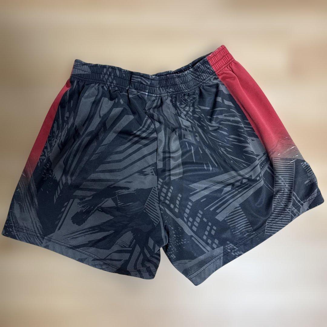 Mizuno グラフィックパンツ 3XL 黒/赤