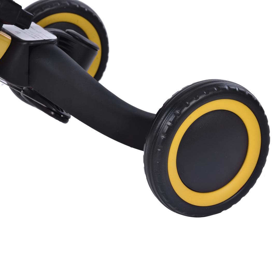 三輪車 足けりバイク 4役 ベビーカー兼用 1-5歳 手押し棒付 プレゼント