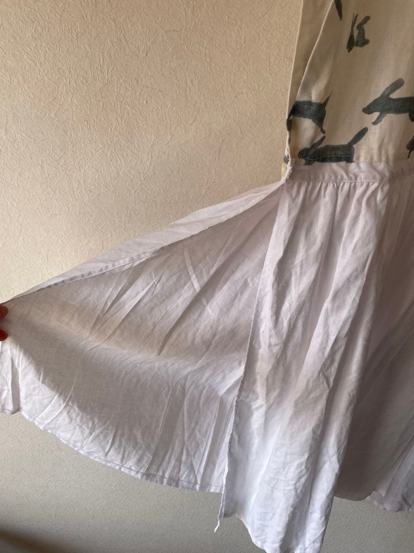 ミナペルホネン run run run ハンドメイド ワンピース 重ね着