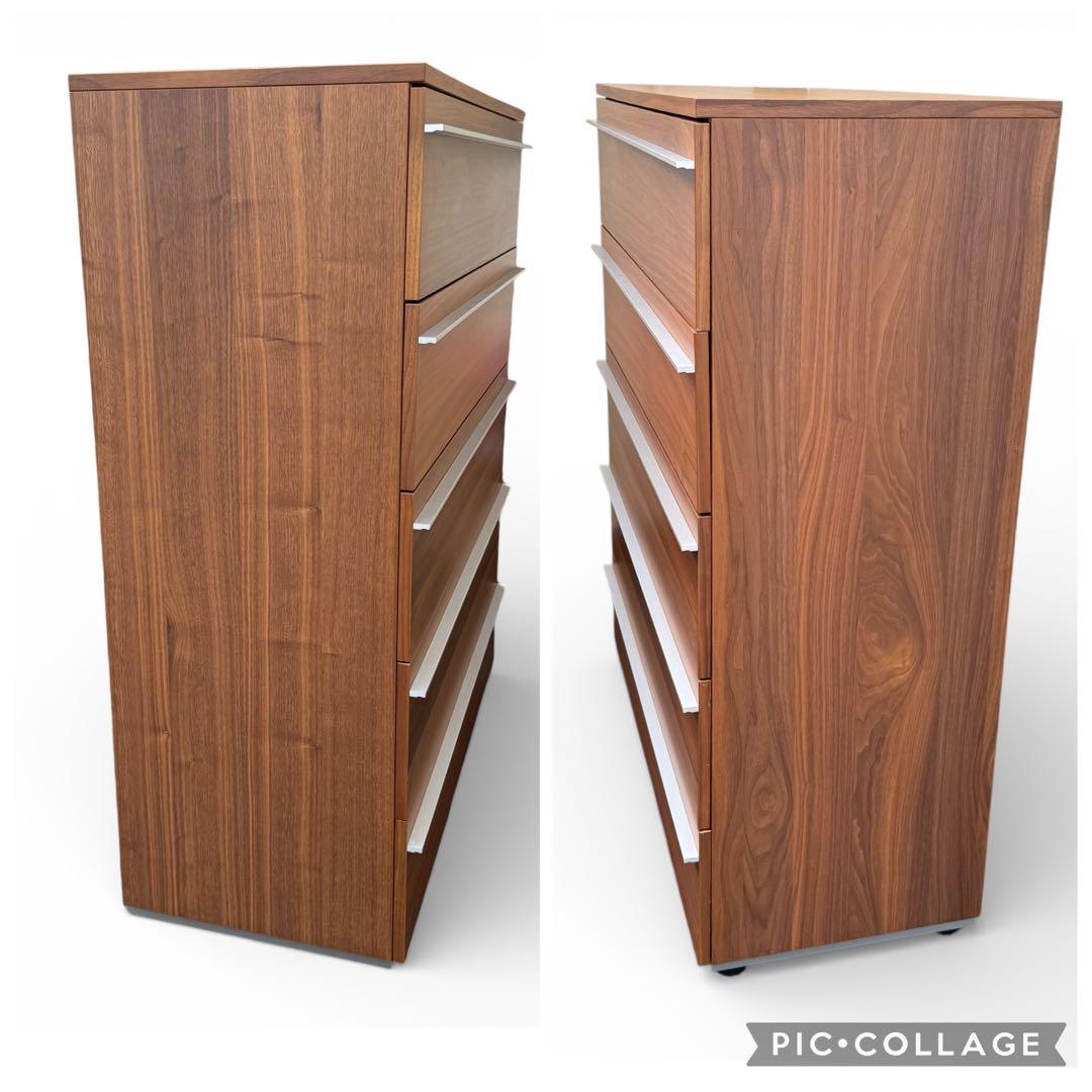 ボーコンセプト チェスト 5段 ウォールナット 北欧モダン 幅95cm