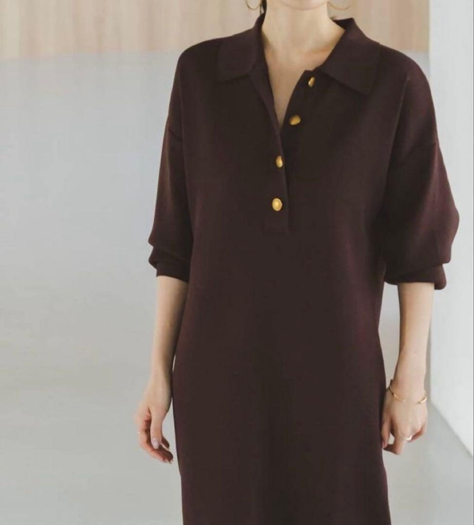NOBLE ポロシャツニットワンピース 2025AW定価:¥36,300(税込)