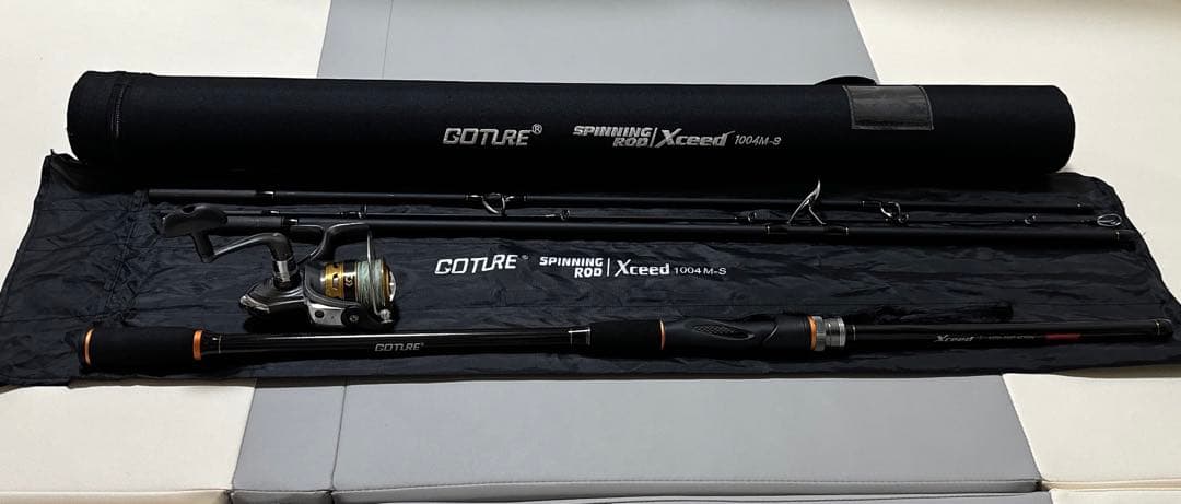 GotureXceed 1004M-S スピニングロッド10ftリール付きセット