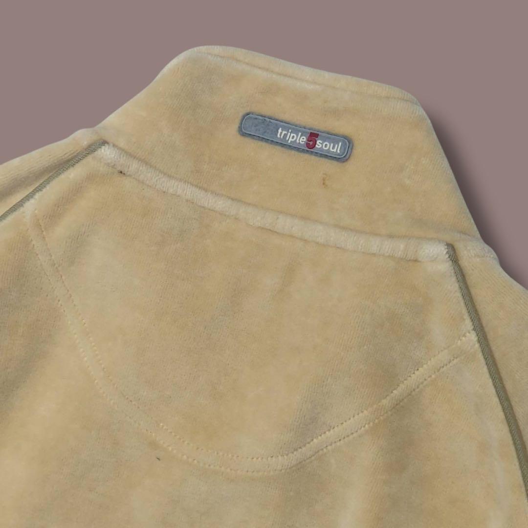 90s TRIPLE FIVE SOUL ベロア　トラックジャケット　ベルベット