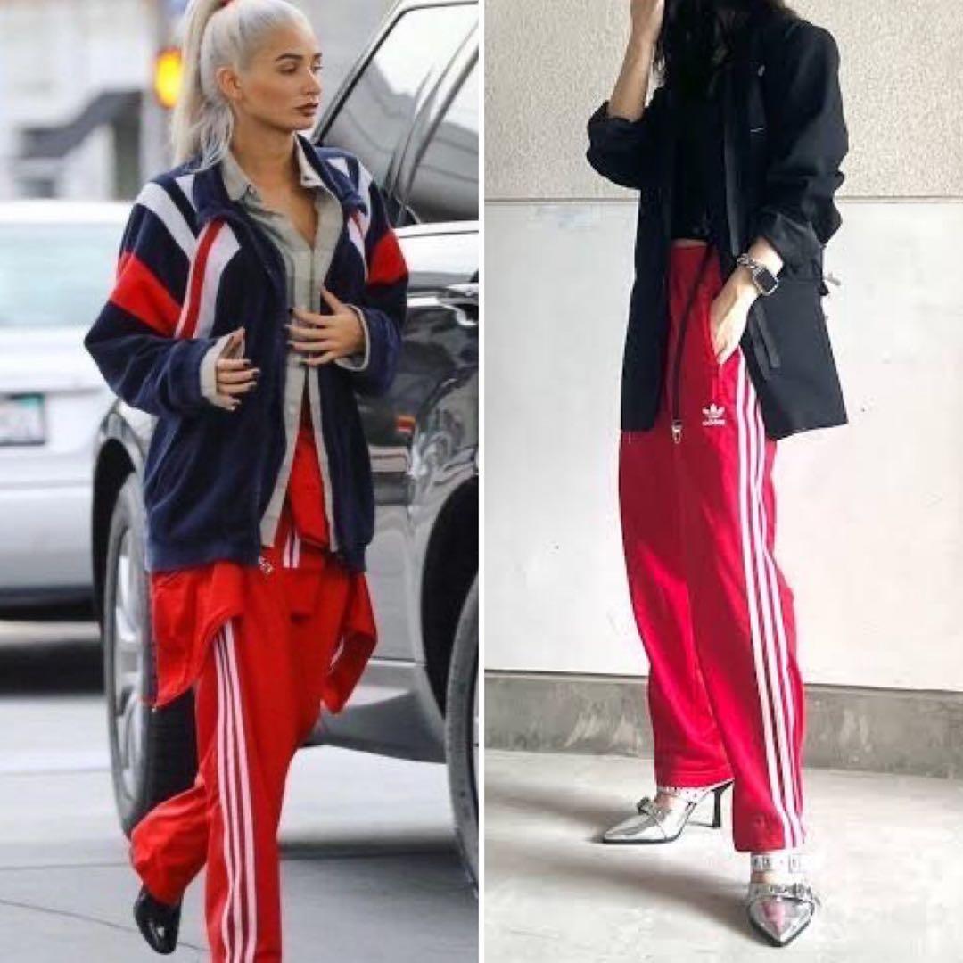 XL アディダスオリジナルス トラックパンツ ファイヤーバード 赤ジャージ