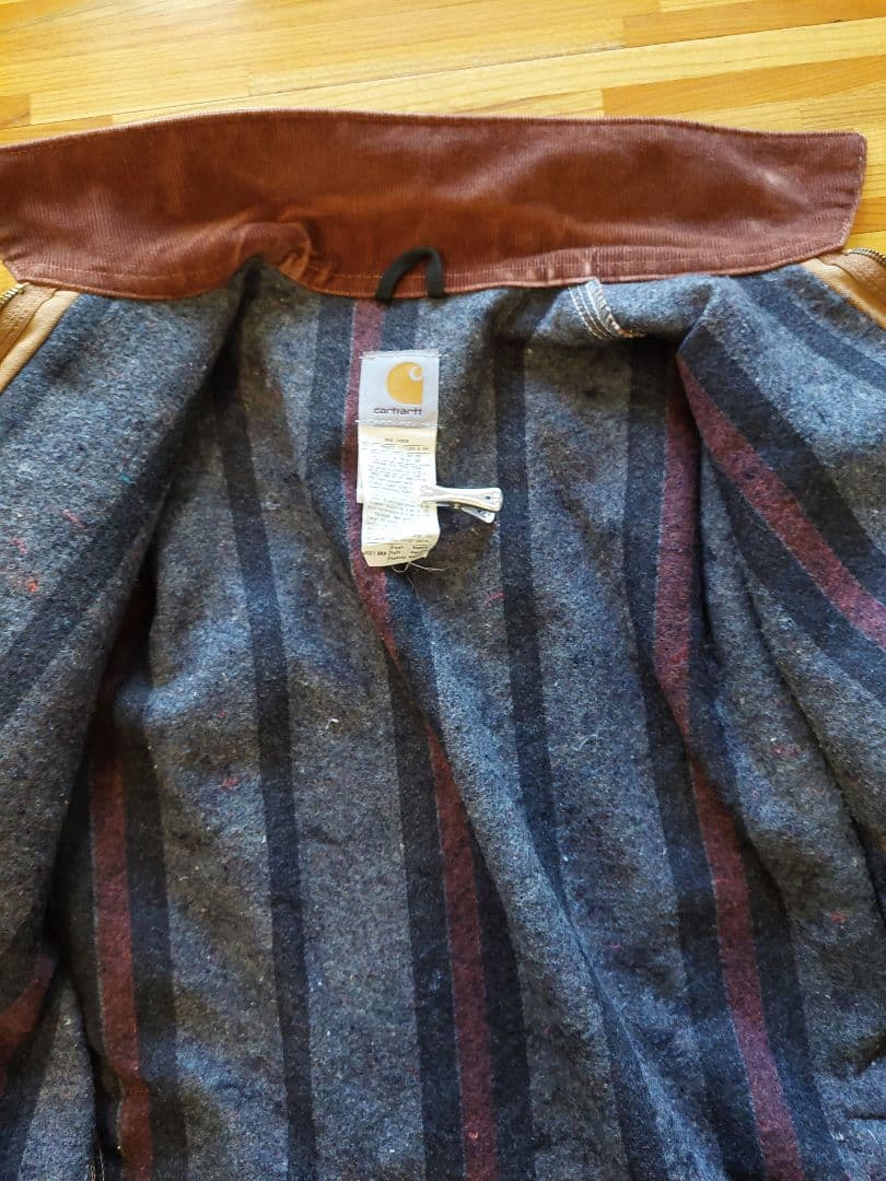 カーハート　J001 ダックデトロイトジャケット　アメリカ製　ブラウン　サイズS