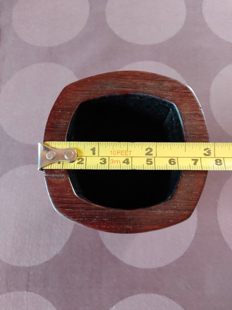 ダン吉 骨董品 【清の時代高級唐木紫檀竹彫筆たて】 天然竹人物山水細工彫刻