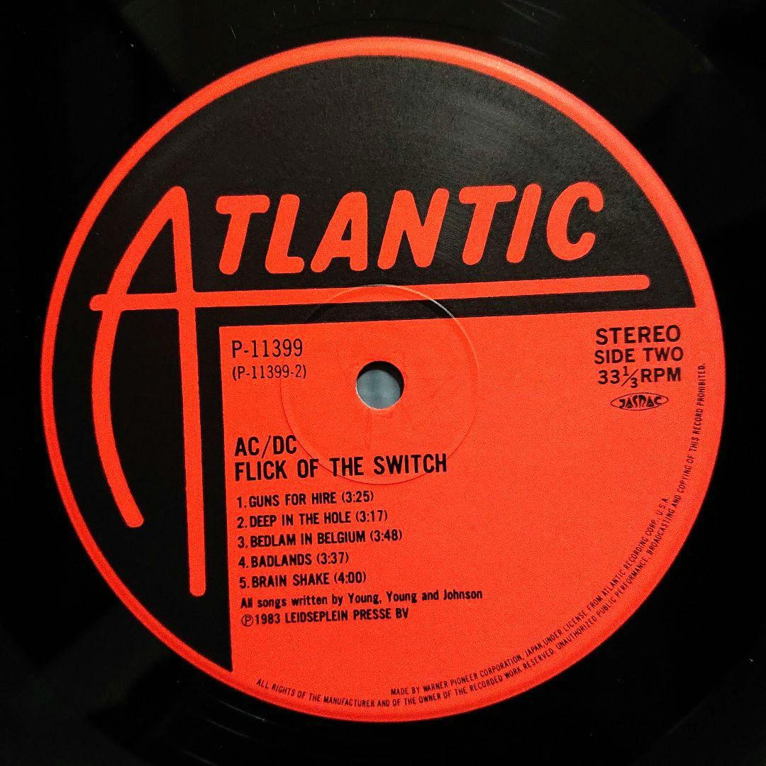 AC/DC –Flick Of The Switch = 征服者・1983 LP