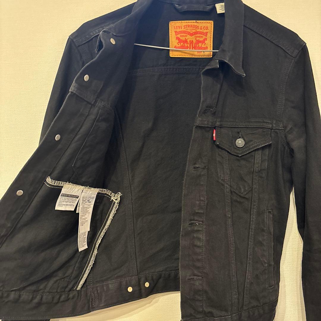 リーバイス　levi's デニムジャケット　ブラック　サイズS