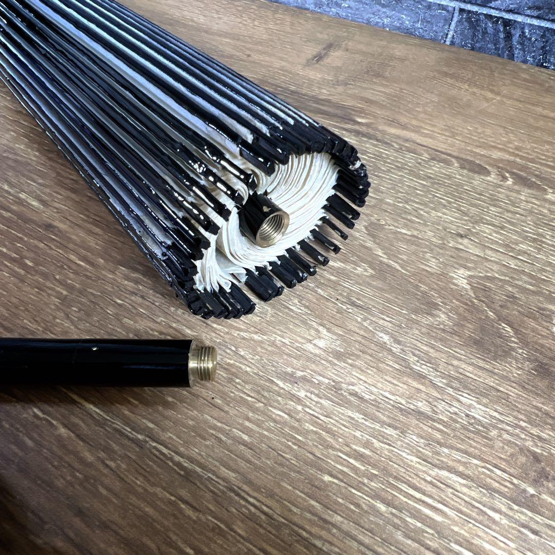 kaname⑤【美品】舞踊傘　番傘　蛇の目傘　白　無地　２本継　日本舞踊