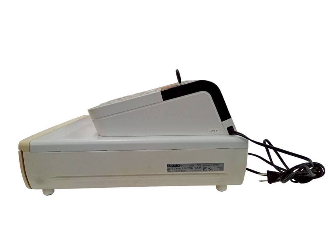 CASIO カシオ　電子レジスター ホワイト　110ER 店舗用品 動作品