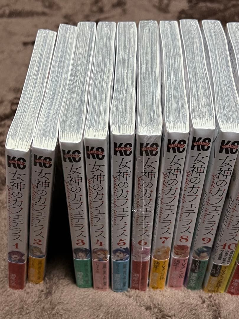 【新品、未開封、全巻初版‼️】女神のカフェテラス+公式ビジュアルブック付　完結