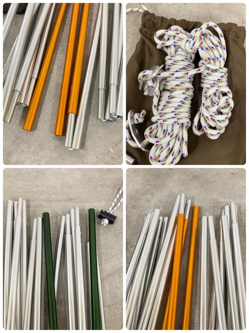 スノーピーク　アメニティドームS グランドシート付き　インナー補修あり