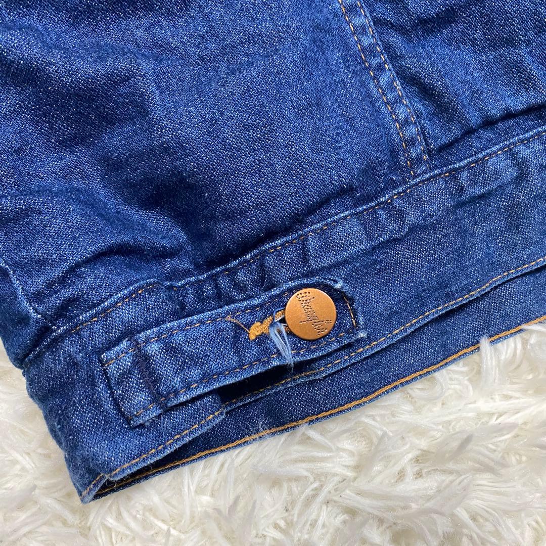 70's〜80's 濃紺　ラングラー　襟コーデュロイ　ボアデニムジャケット