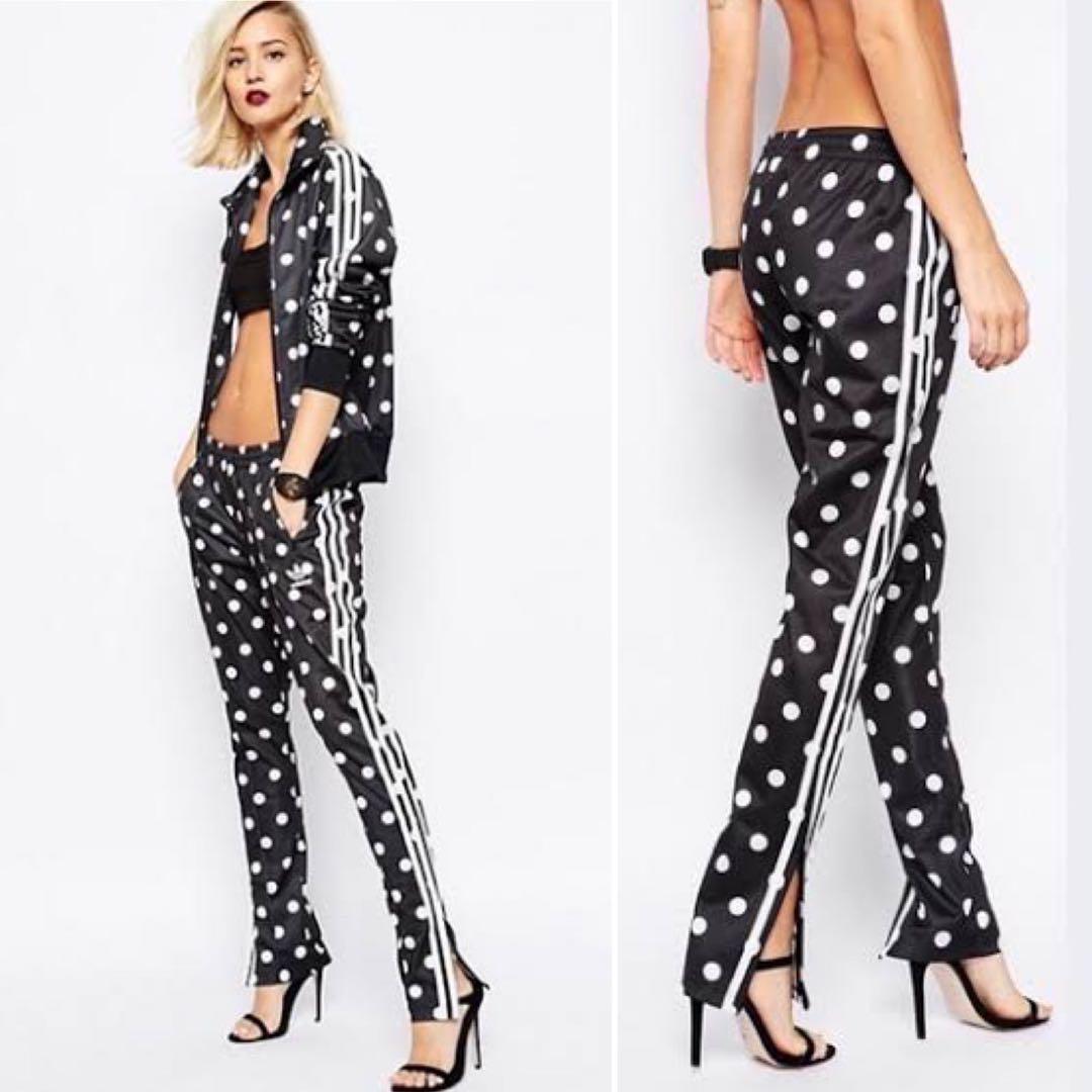 アディダス オリジナルス トラックパンツ スーパーガール ドット 水玉