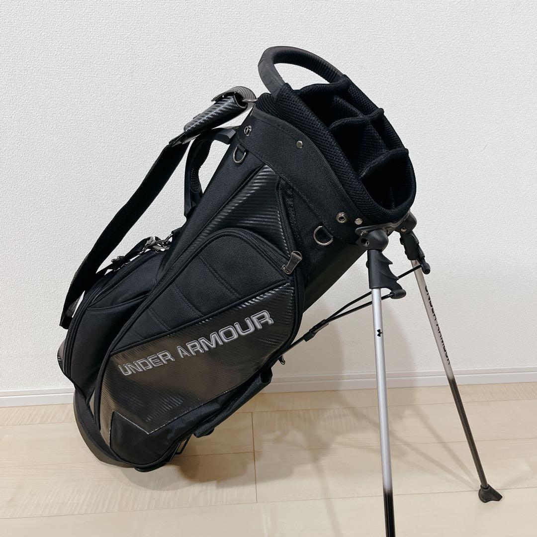 【希少！良品！】 アンダーアーマー ゴルフバッグ キャディバッグ スタンド式