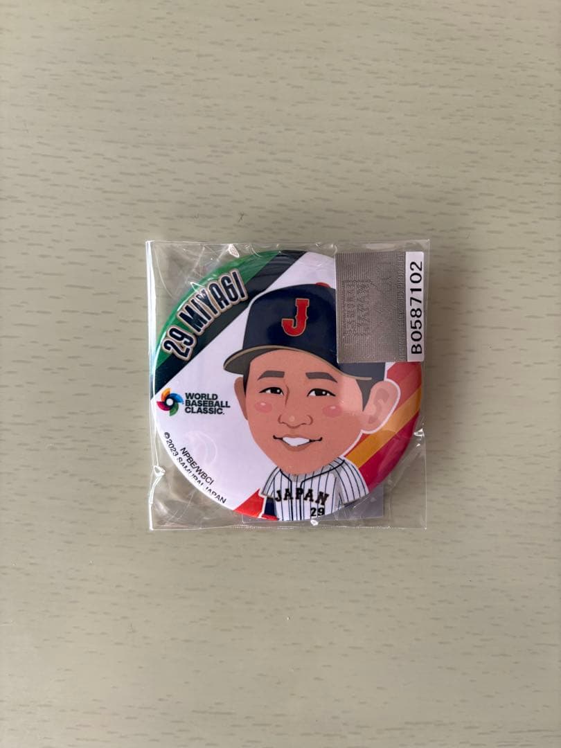 野球日本代表ガチャガチャ　缶バッチ