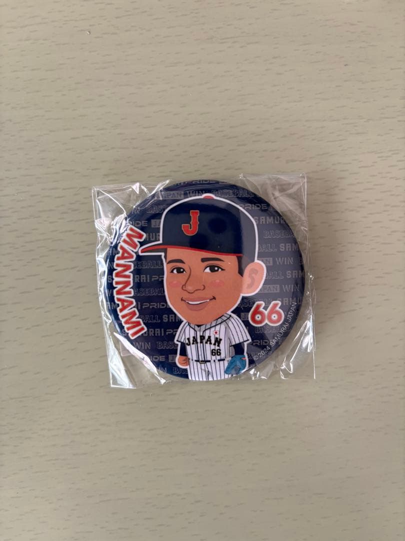 野球日本代表ガチャガチャ　缶バッチ