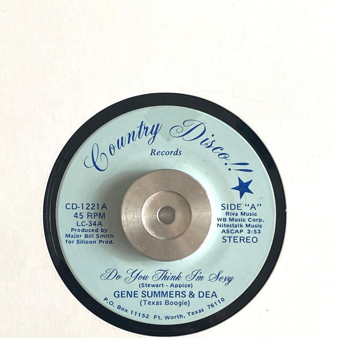 Gene Summers Do You Think Sexy 7” レコード