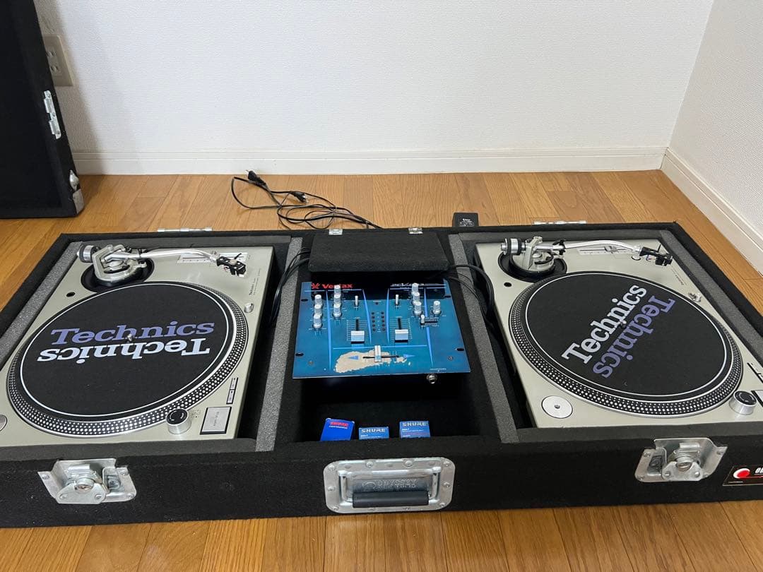Technics SL-1200MK3D ×2台 DJミキサー・収納ケース付き