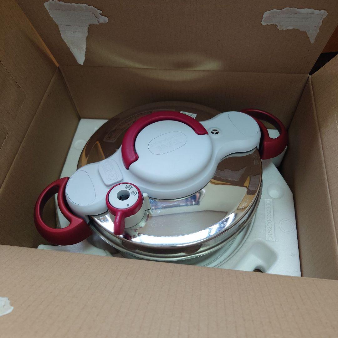 T-fal　圧力鍋　クリプソミニットイージー　ルビーレッド【中古】ティファール