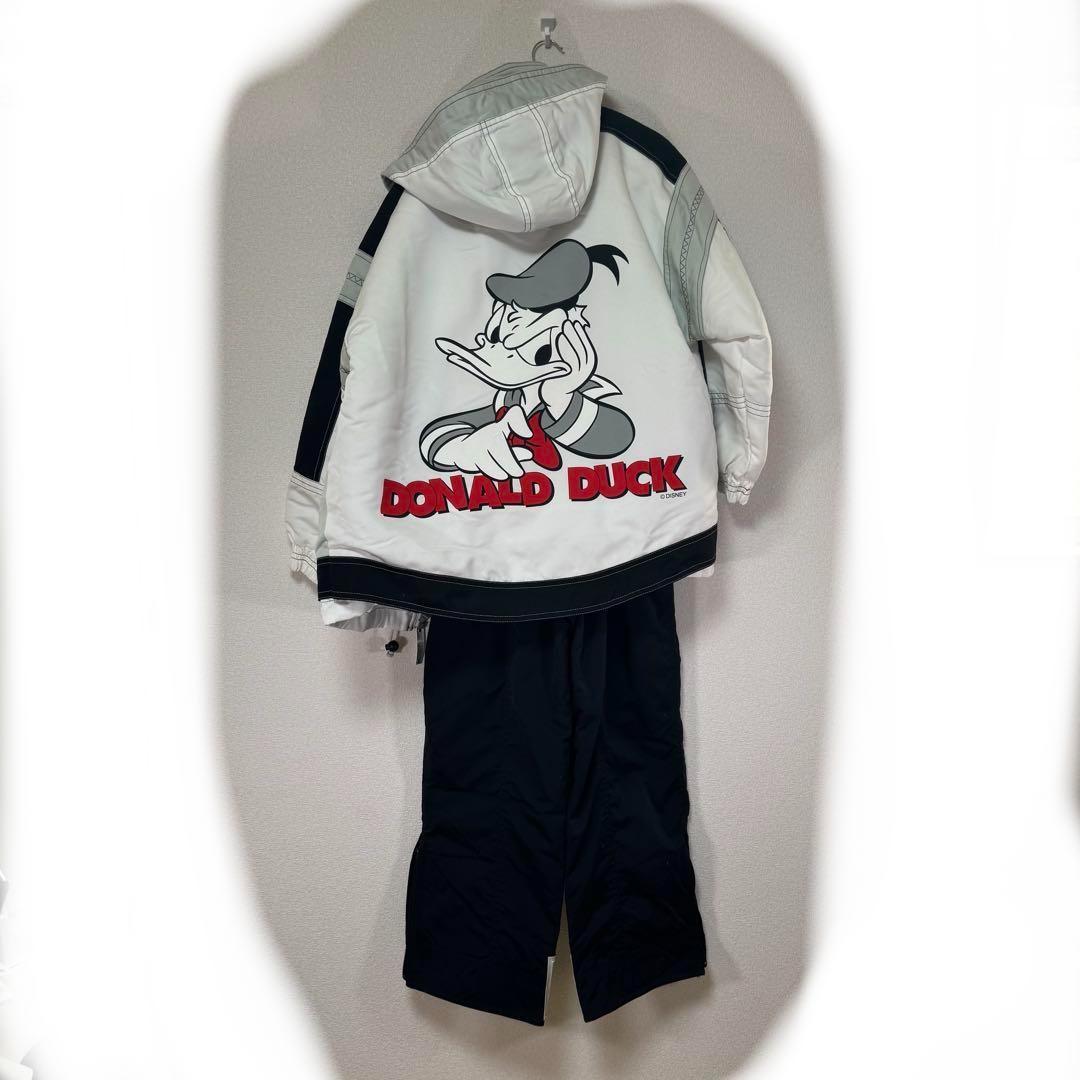 【Ｌサイズ】ディズニー ドナルド スキー スノー ウェア セットアップ 上下
