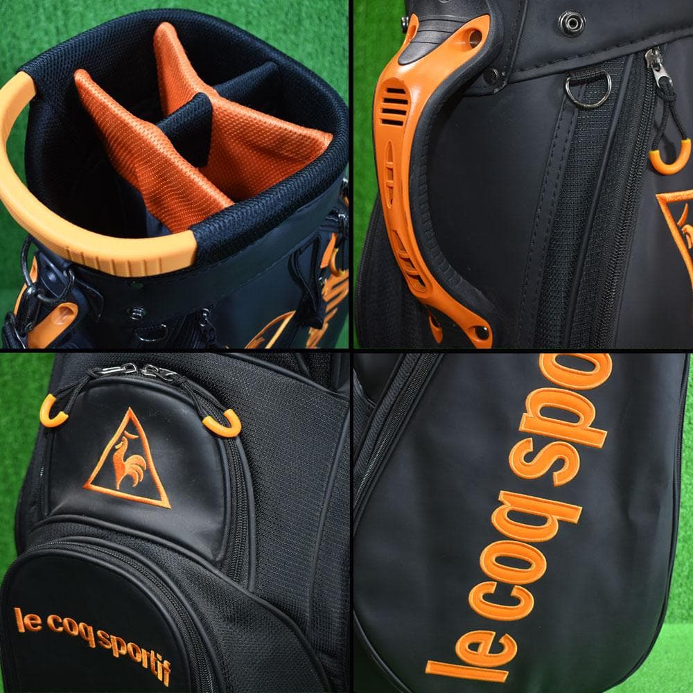 ルコックスポルティフ ゴルフ キャディバッグ ９型【ブラック】訳あり品！