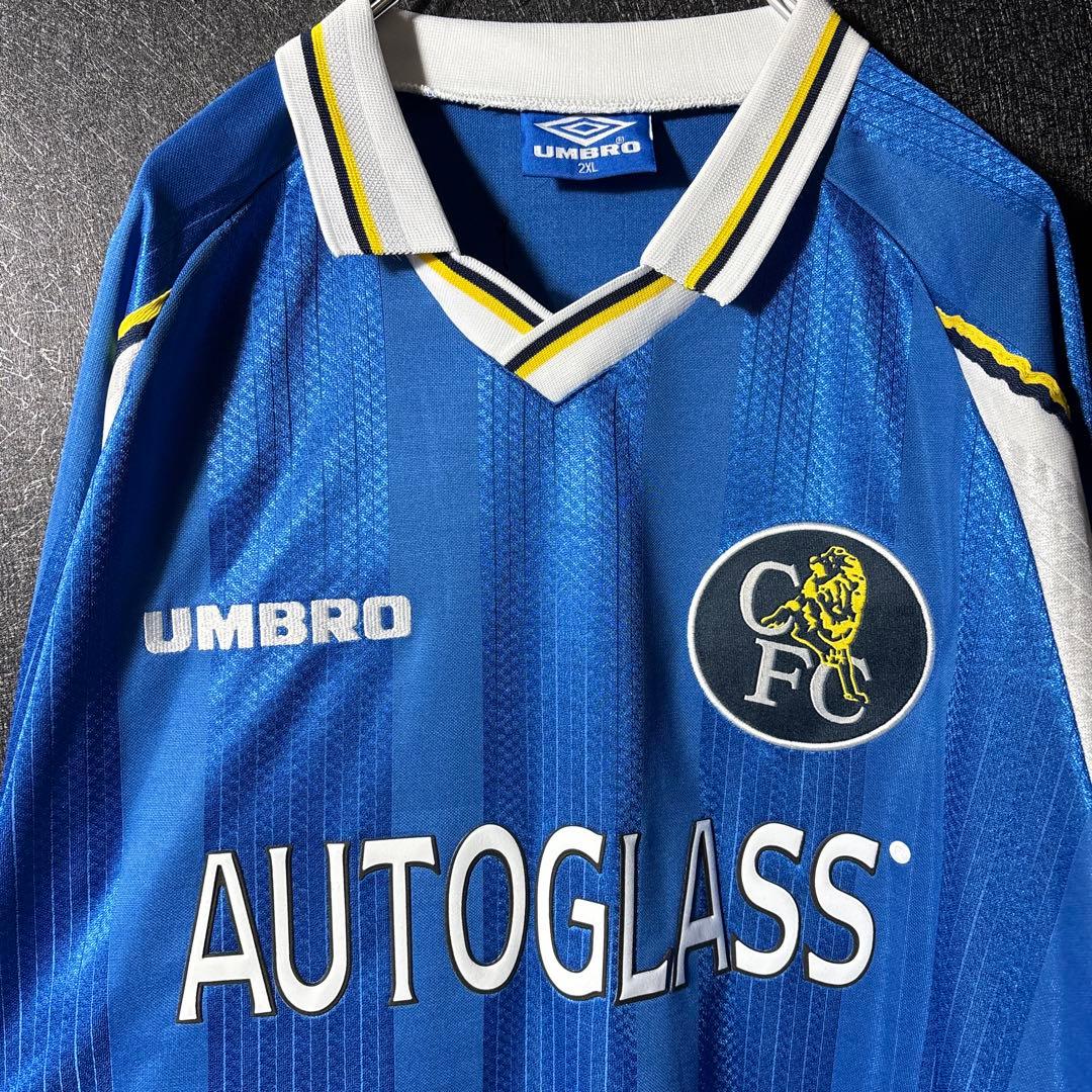 【★チェルシー】 古着 アンブロ サッカー レトロ ユニフォーム 2XL ★希少