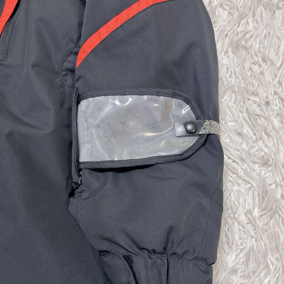 DESCENTE スキーウェア Lサイズ 黒/赤