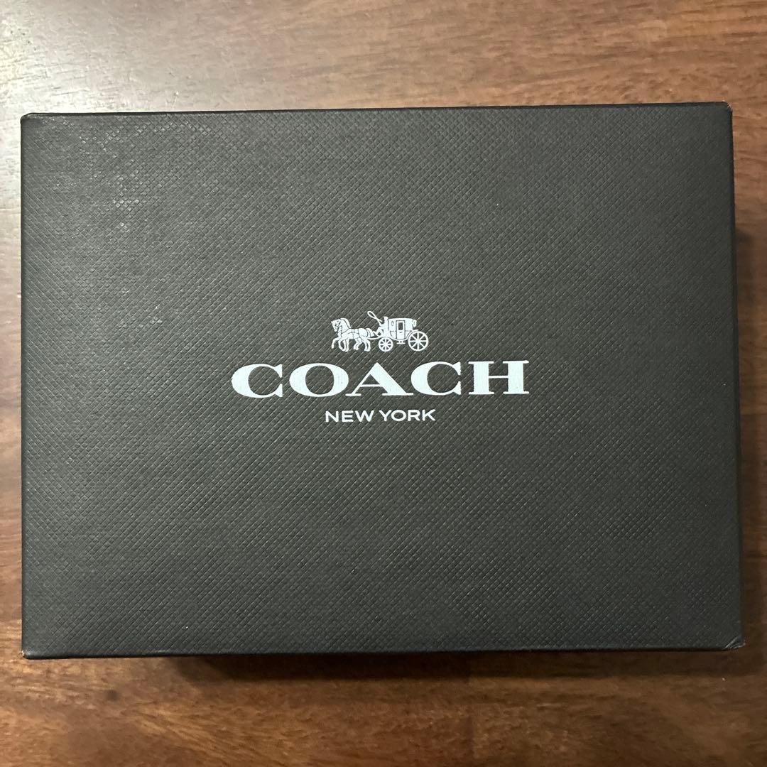 新品 未使用　箱付き　COACH 6 リング キー ケース ブラック