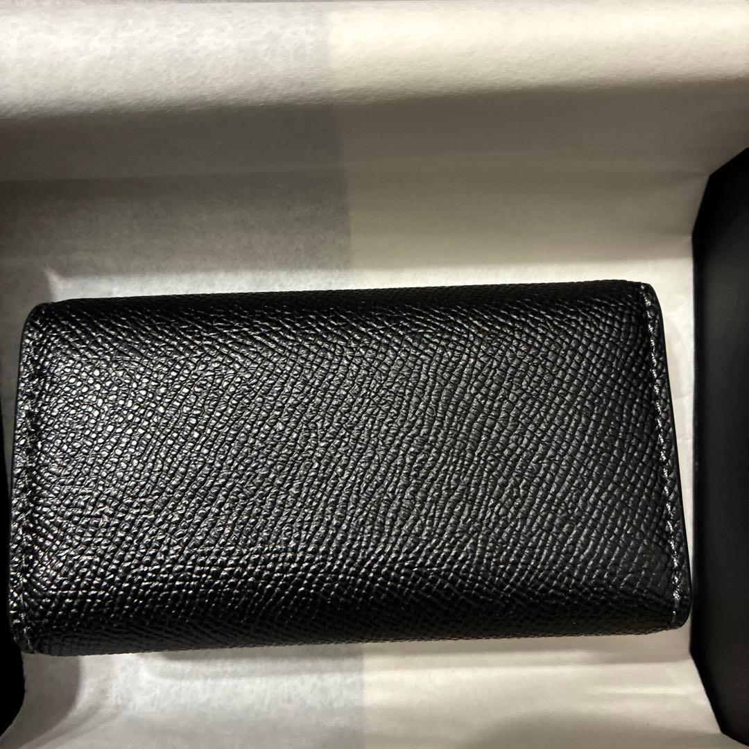 新品 未使用　箱付き　COACH 6 リング キー ケース ブラック