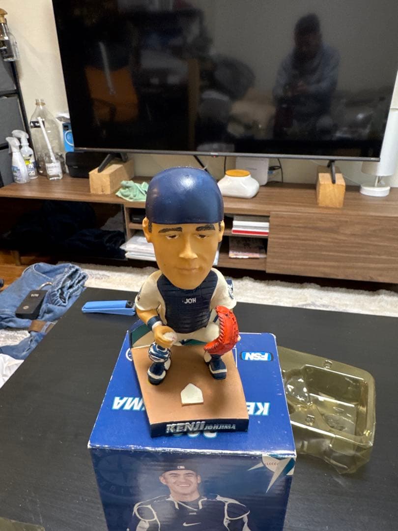 【箱あり】城島健司 ボブルヘッド 2007 マリナーズ FSN チケット半券付き