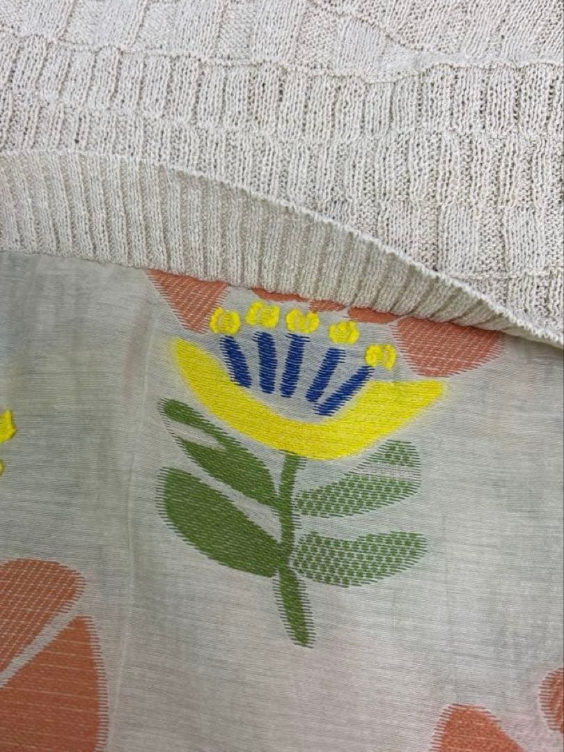 ☆新品☆ M.＆KYOKO フラワーモチーフ柄 切り替えデザインワンピース