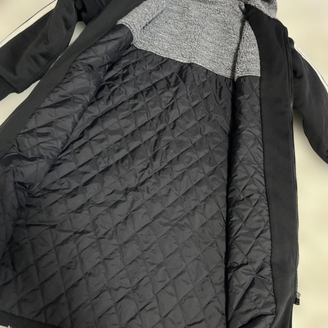 日本製　デサント製　90S 中綿　ベンチコート　黒　ブラック　メンズＭ-L