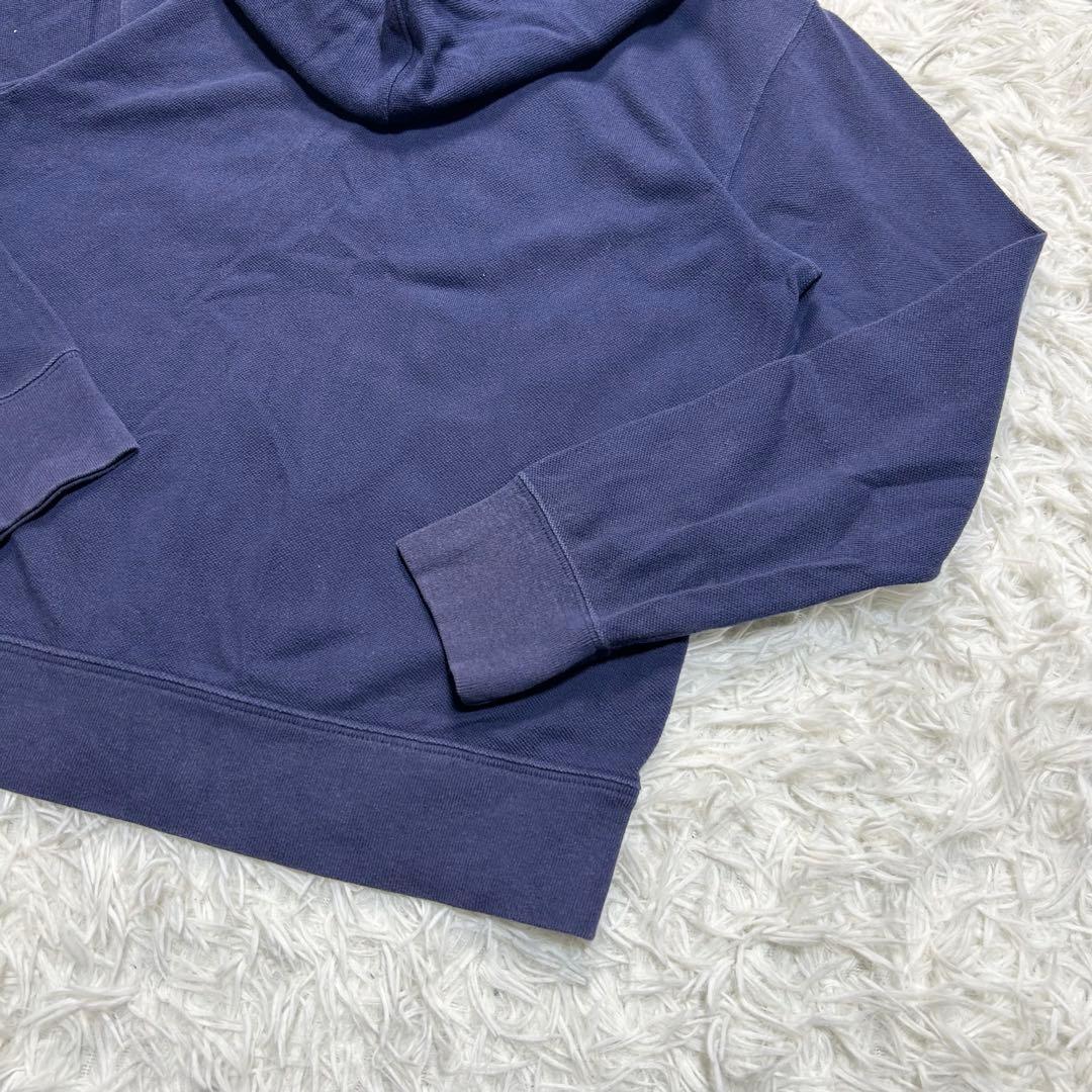 Y2K グランジ ポロバイラルフローレン ジップパーカー ビッグポニー ネイビー