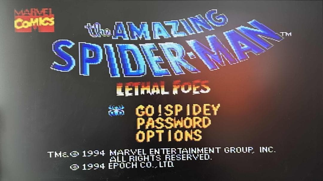 スーパーファミコン スパイダーマン リーサルフォーズ