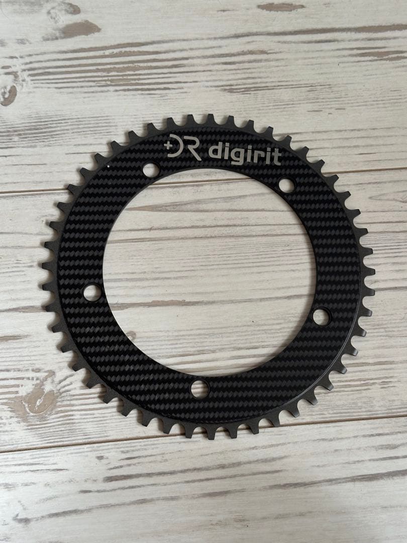 digirit カーボンチェーンリング 48T トラック/シングルスピード