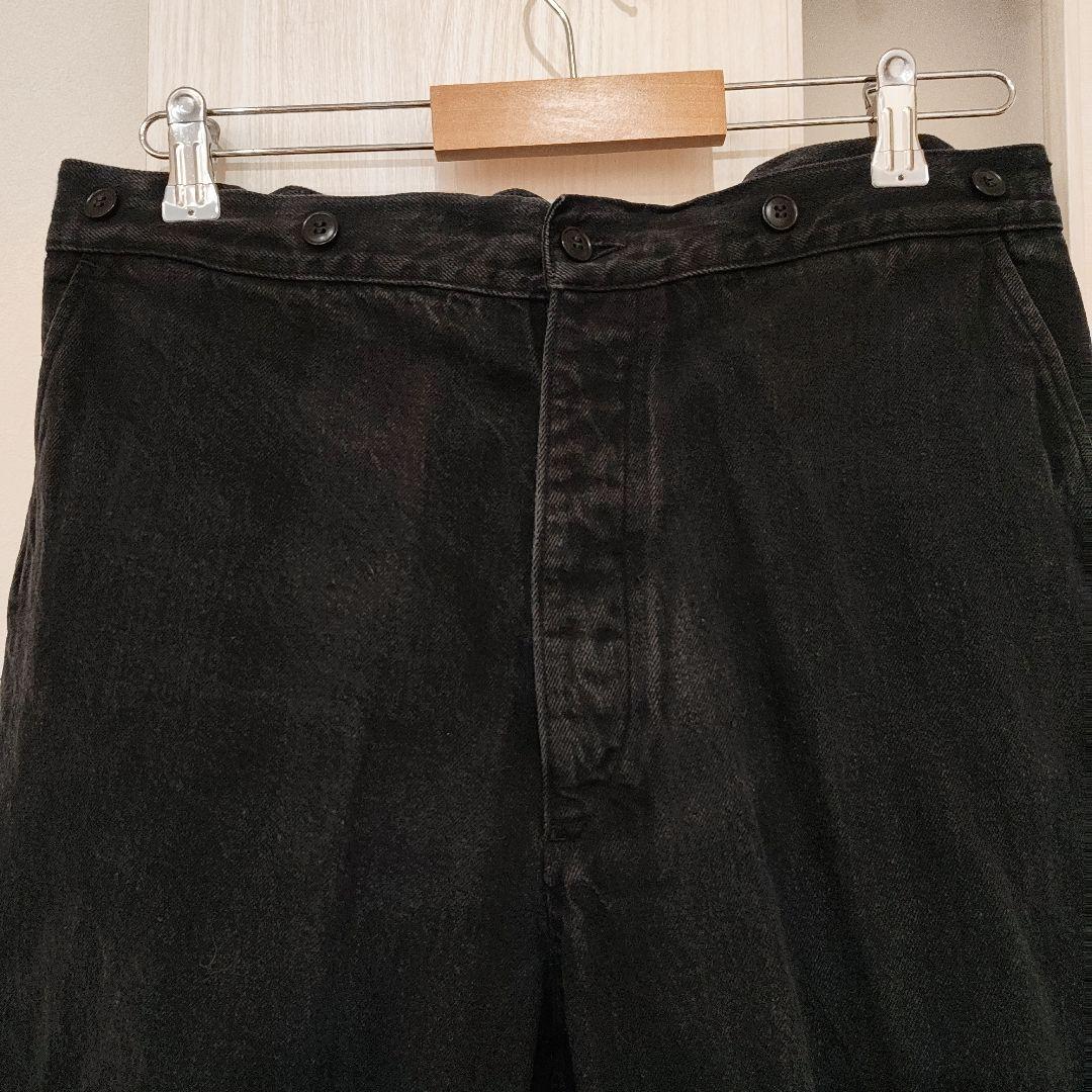 COMOLI コモリ　デニムオーバーパンツ サイズ2 ブラック