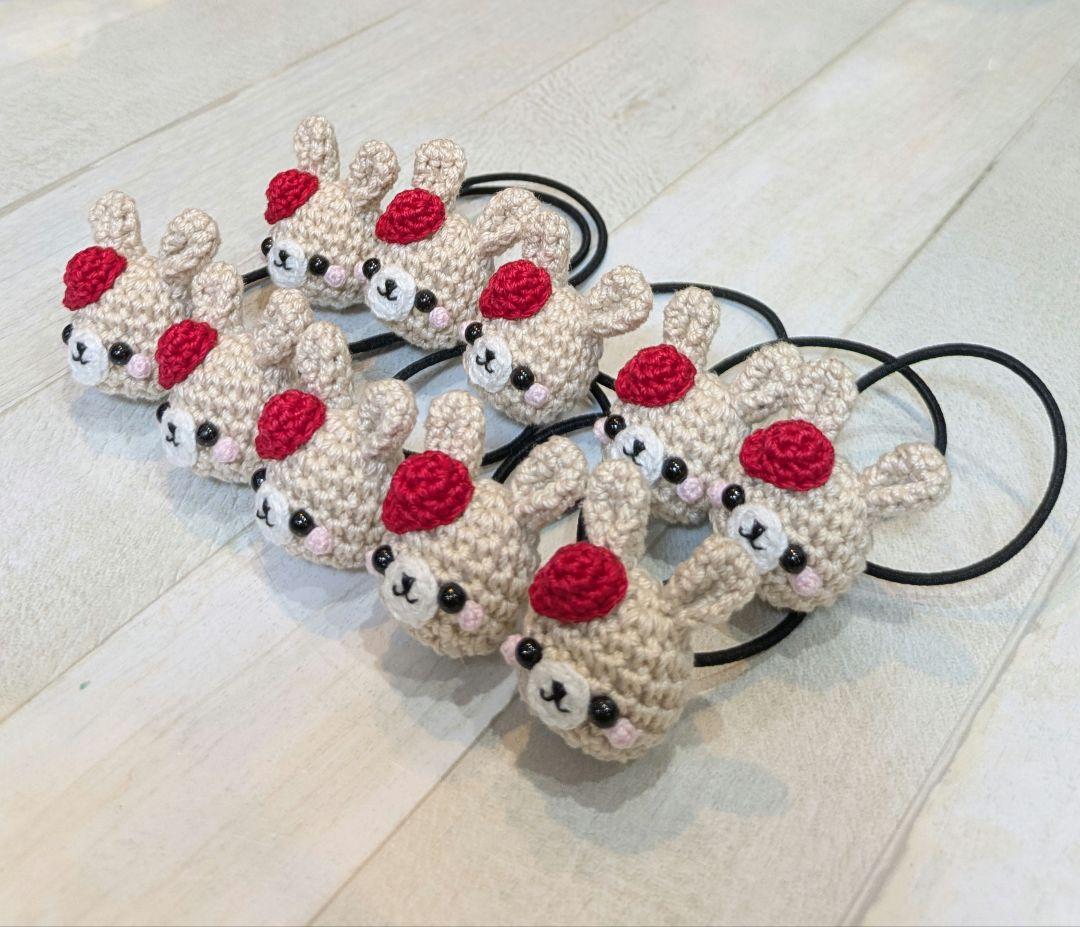 ヘアゴム　あみぐるみ