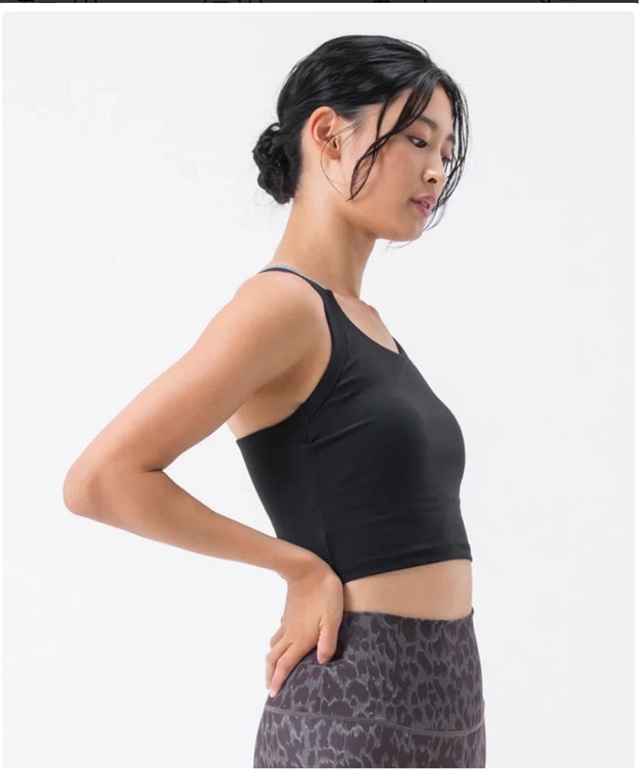 Blytheさま専用 新品Web限定 ブラックベーシッククロスロゴブラトップ　S