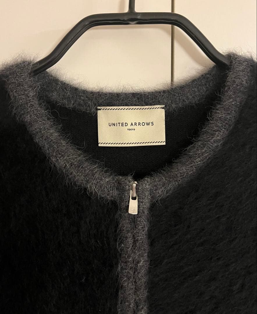 UNITED ARROWS フォックスカシミヤ ジップ ベスト
