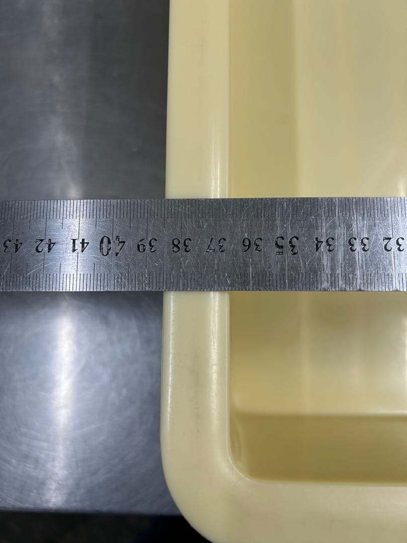 番重　クリーム色 プラスチック食品保存容器 6個セット