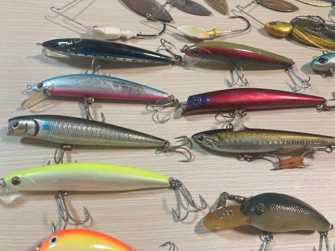 ★★２バス釣り引退セットルアー, ヘドン/ ジッターバグ/他/４２個以上