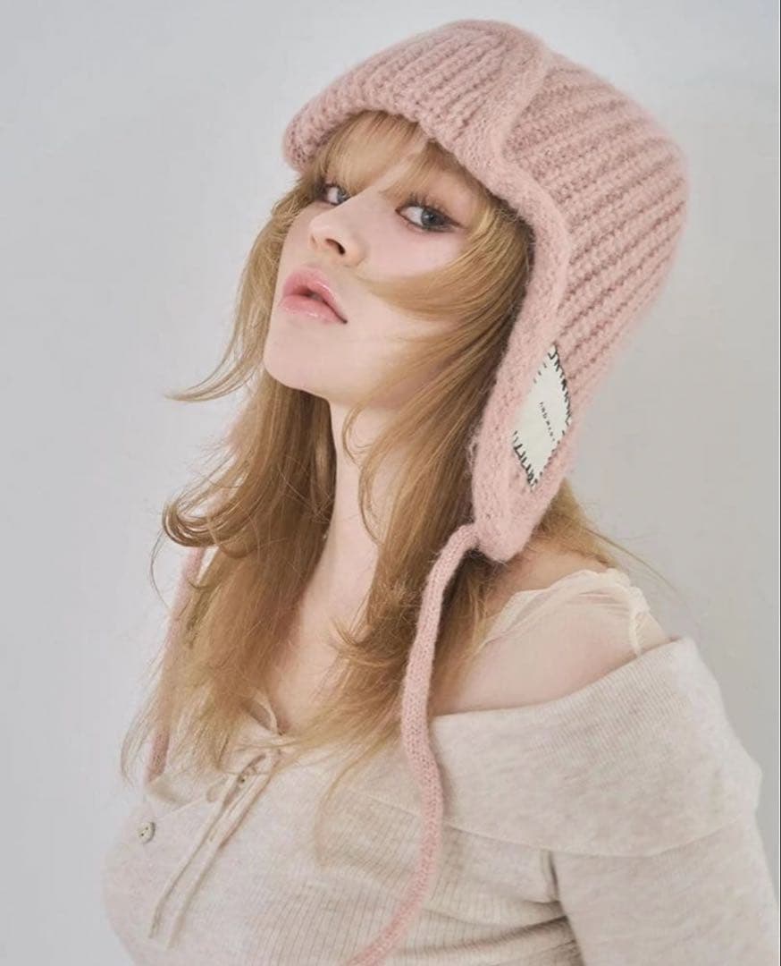 ね*み様 Andmary Baby knit babushka pink
