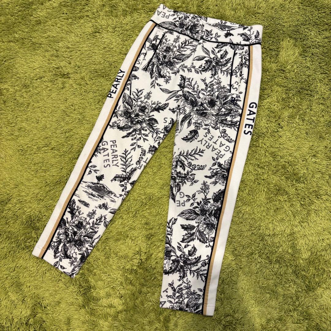 パーリーゲイツ PEARLY GATES スウェットパンツ 花柄 サイズ0 （Ｓ