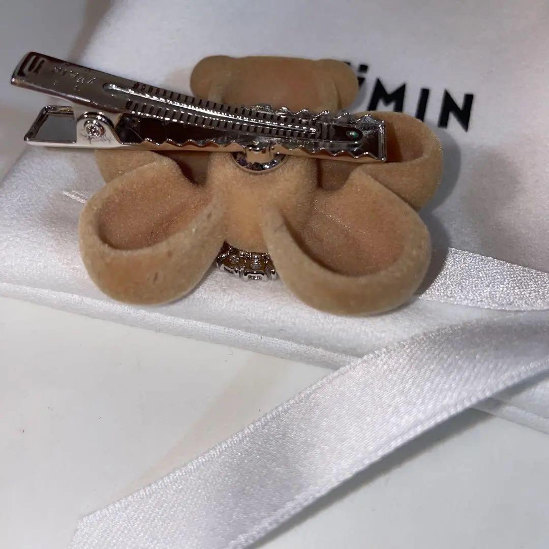 yvmin YVMIN クマ型ヘアピン ベージュ