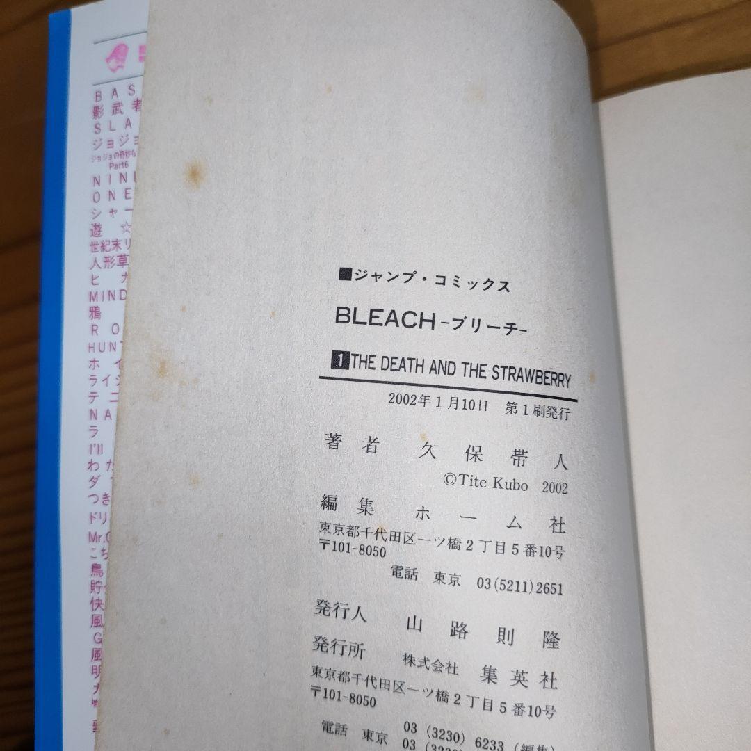 一*乳様 BLEACH(ブリーチ) 1巻 (初版)