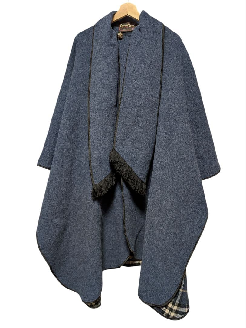 David Barry London リバーシブル ポンチョ ケープコート